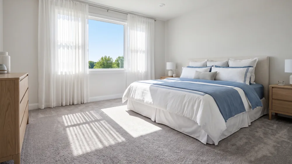 A bright, freshly cleaned home interior